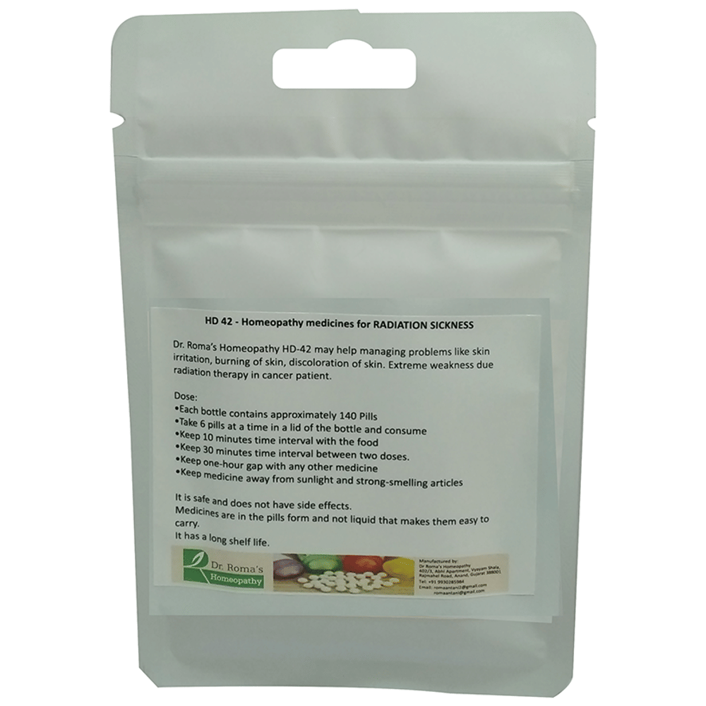 Dr. Romas Homeopathy HD-42 Radiation Sickness, 2 Bottles of 2 Dram packet of 2 bottles