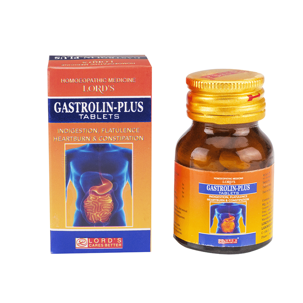Lord's Gastrolin-Plus Tablet bottle of 25 gm Tablet