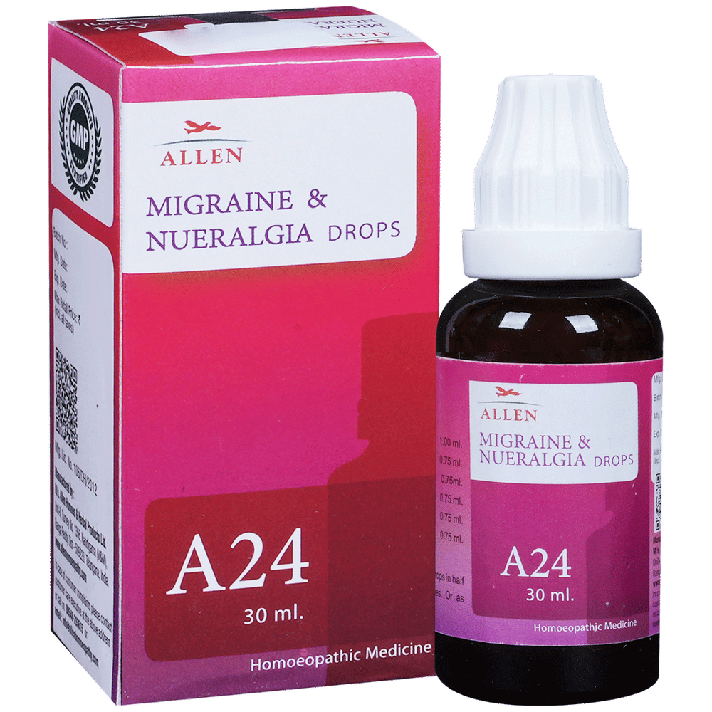 Allen A24  Migraine And Nueralgia Drop bottle of 30 ml Drop