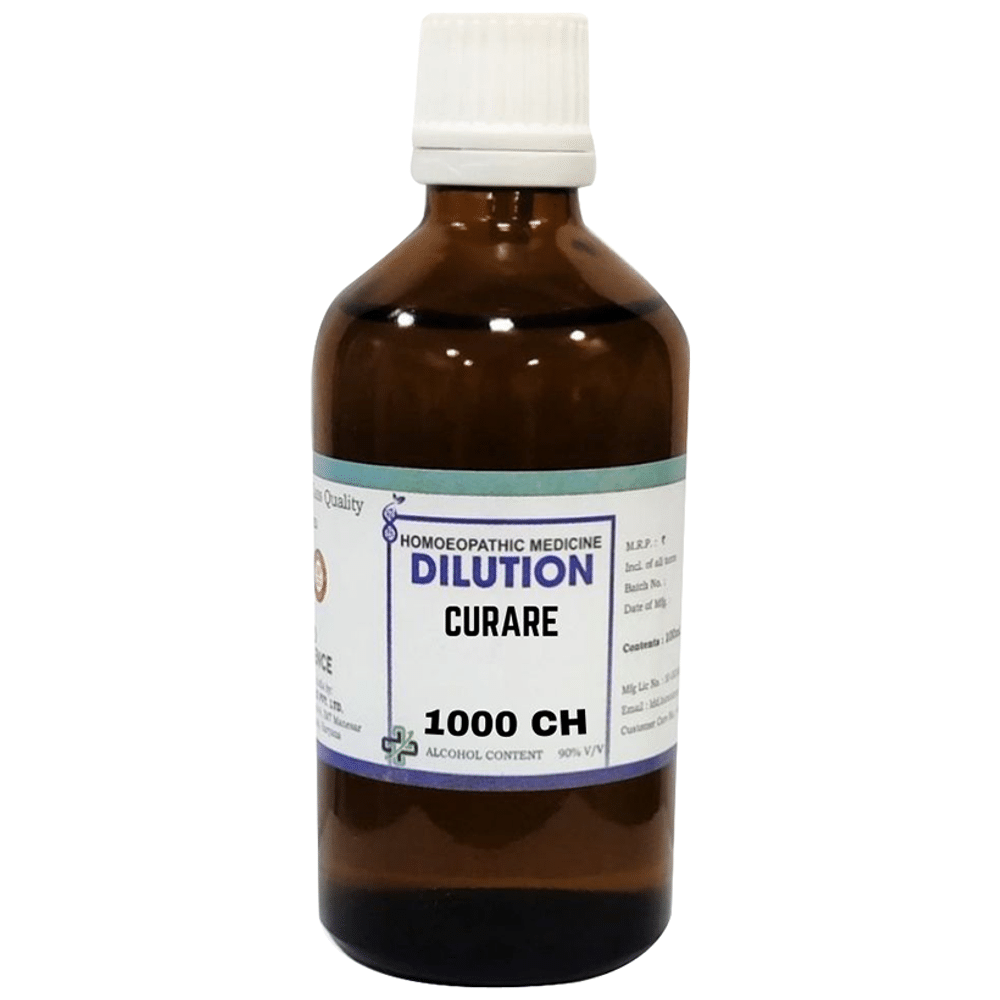LDD Bioscience Curare Dilution 1000 CH bottle of 100 ml Dilution