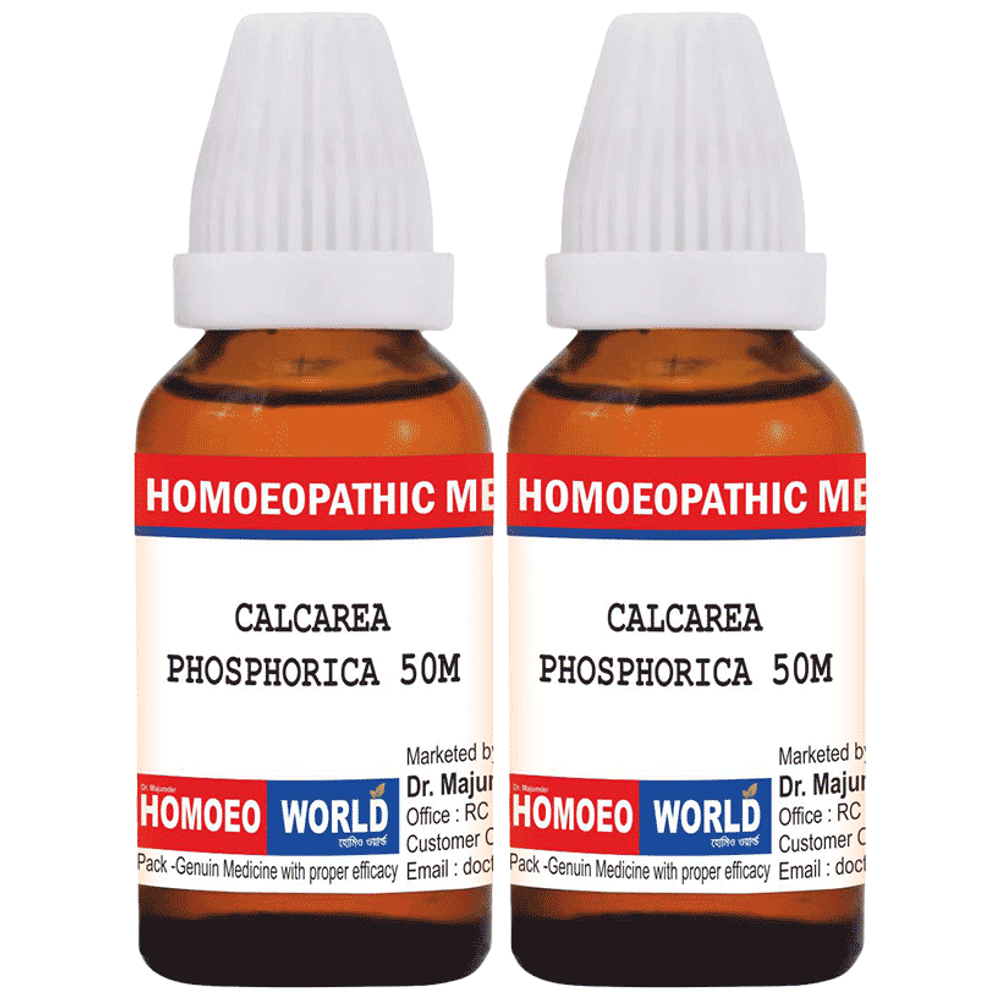 Dr. Majumder Homeo World Calcarea Phosphorica Dilution(30ml Each) 50M combo pack of 2 Packs