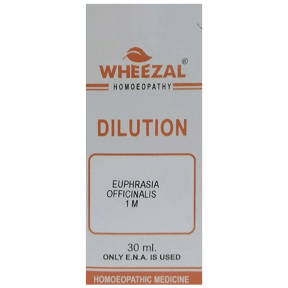 Wheezal Euphrasia Officinalis Dilution 1M bottle of 30 ml Dilution Wheezal Euphrasia Officinalis Dilution 1M bottle of 30 ml Dilution
