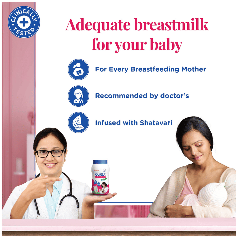 Galact Lactation Granules with Shatavari | Flavour Kesar jar of 200 gm Granules