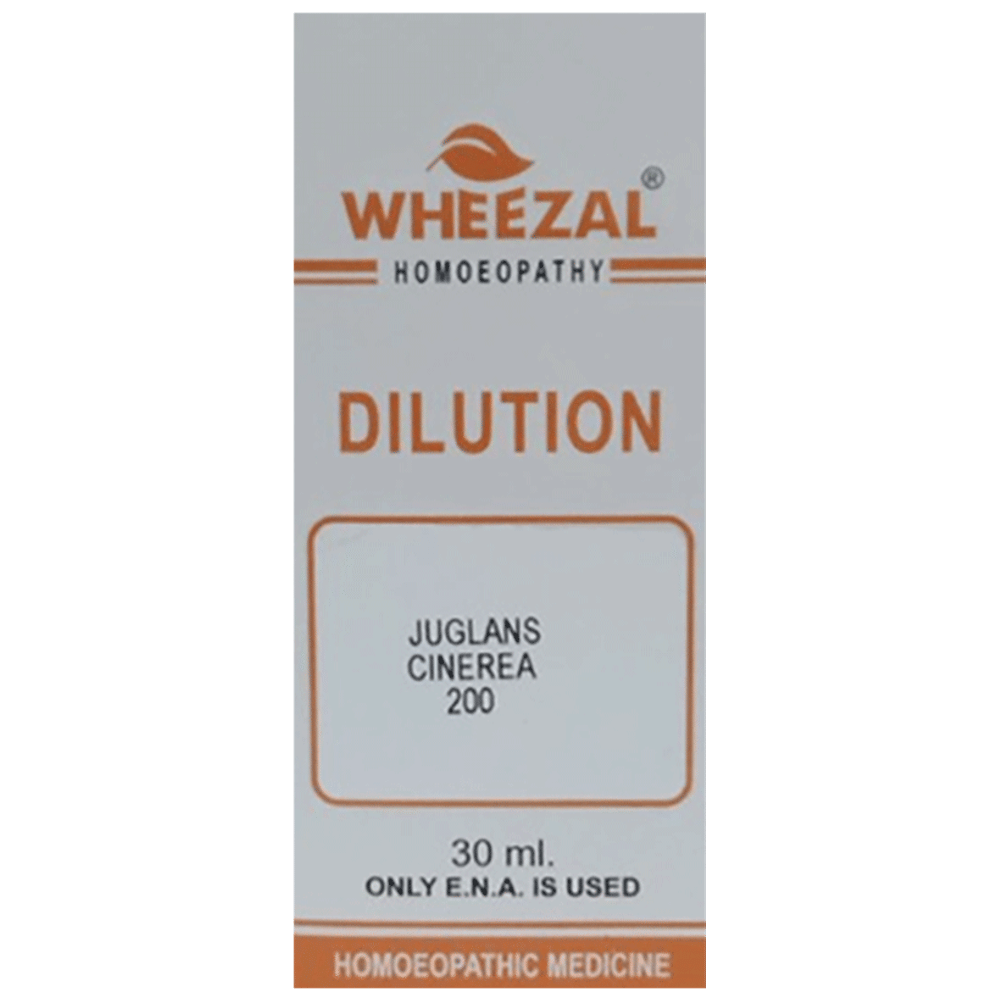 Wheezal Juglans C. Dilution 200 bottle of 30 ml Dilution