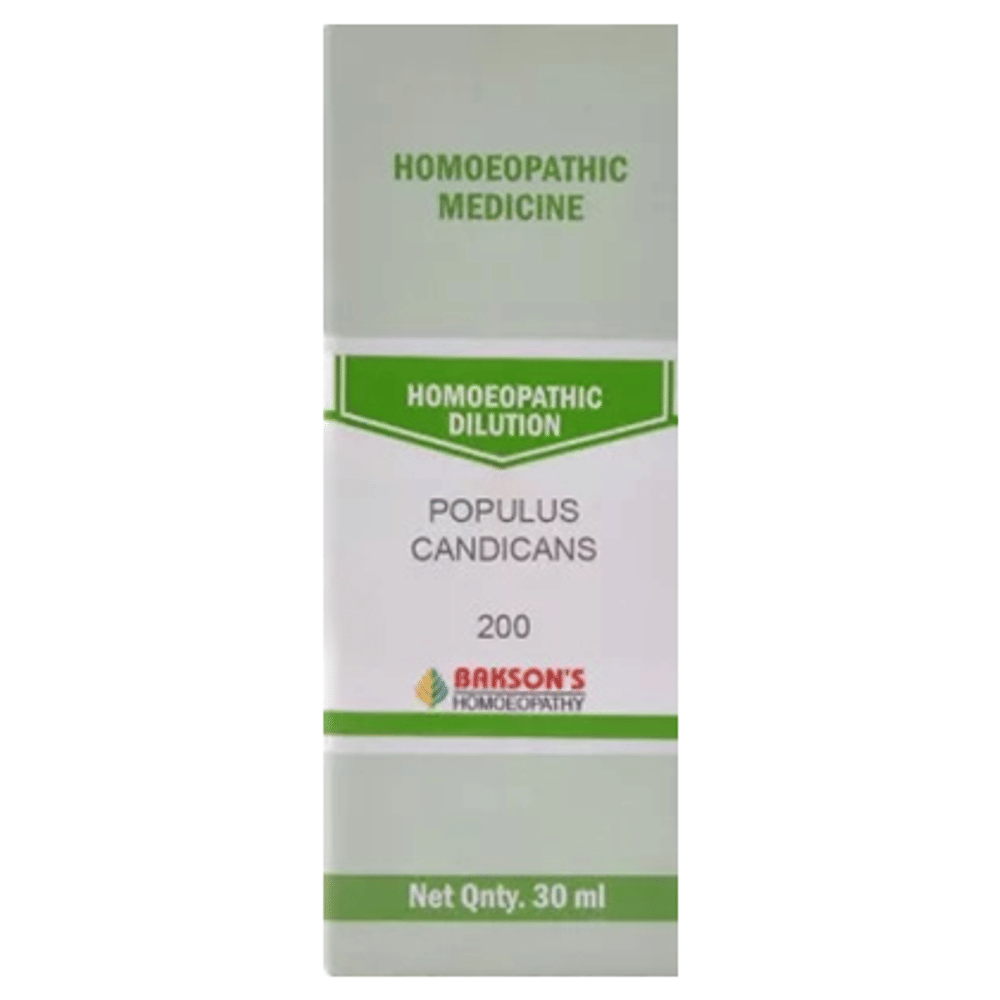 Bakson's Homeopathy Populus Candicans Dilution 200 bottle of 30 ml Dilution