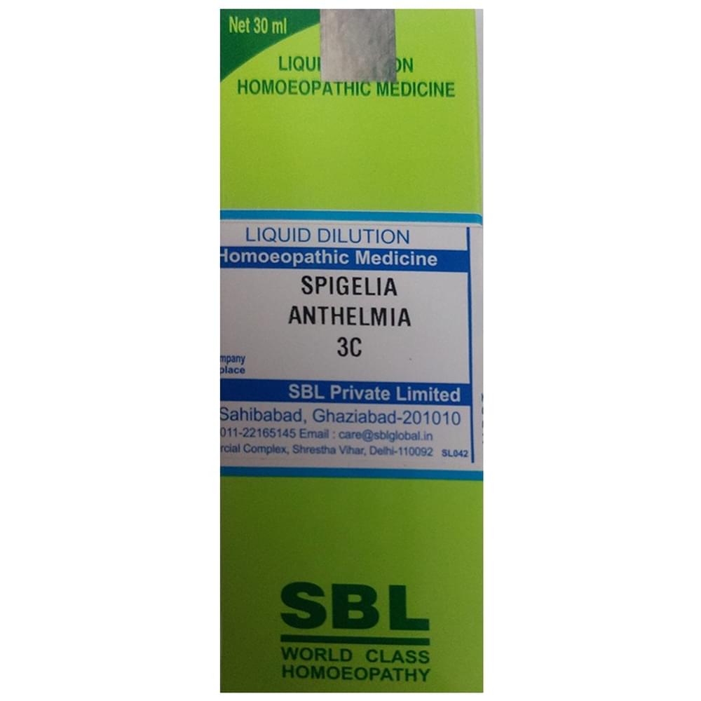 SBL Spigelia Anthelmia Dilution 3 CH bottle of 30 ml Dilution