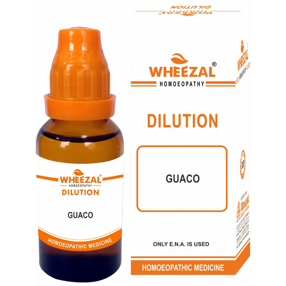 Wheezal Guaco Dilution 30 bottle of 30 ml Dilution