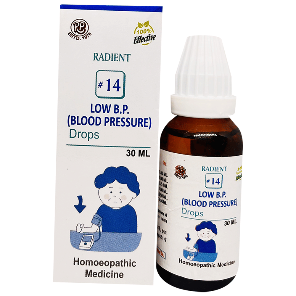 Radient 14 Low B.P. (Blood Pressure) Oral Drops bottle of 30 ml Oral Drops