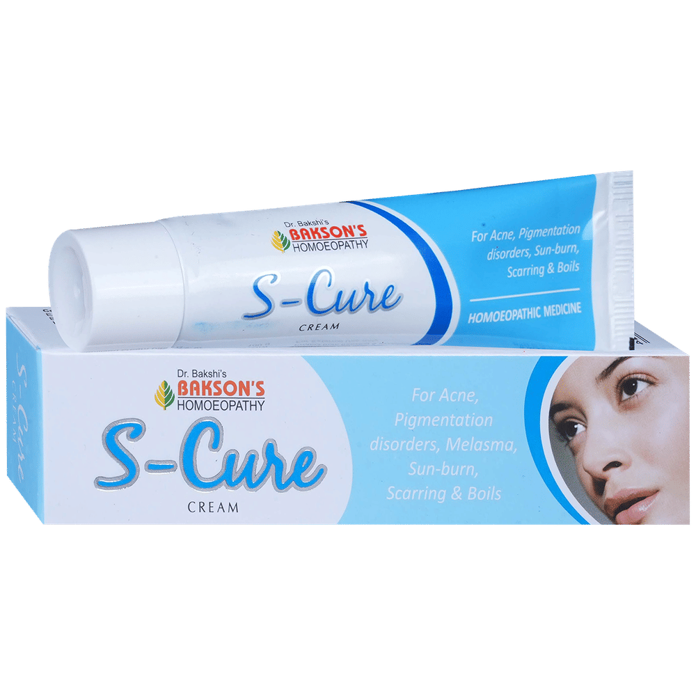 Bakson's Homeopathy S-Cure Cream tube of 30 gm Cream