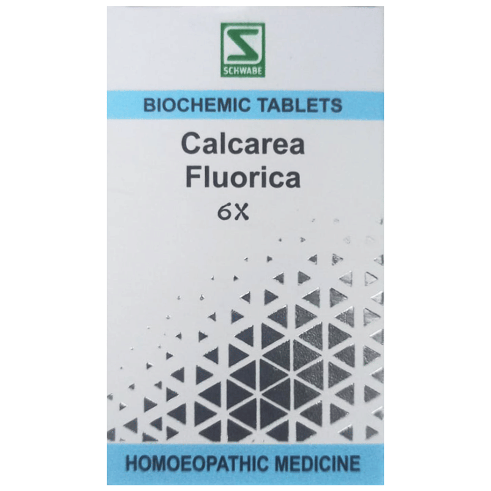 Dr Willmar Schwabe India Calcarea Fluorica Biochemic Tablet 6X bottle of 25 gm Biochemic Tablet