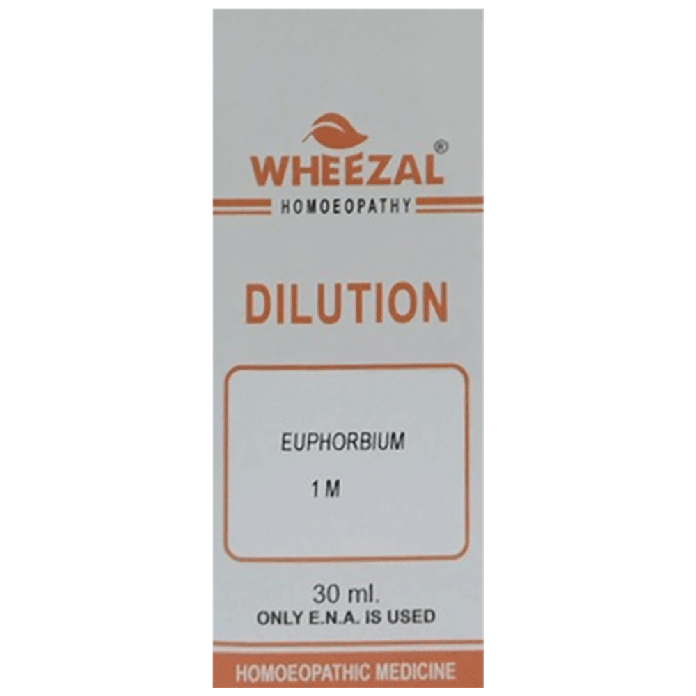 Wheezal Euphorbium Dilution 1M bottle of 30 ml Dilution