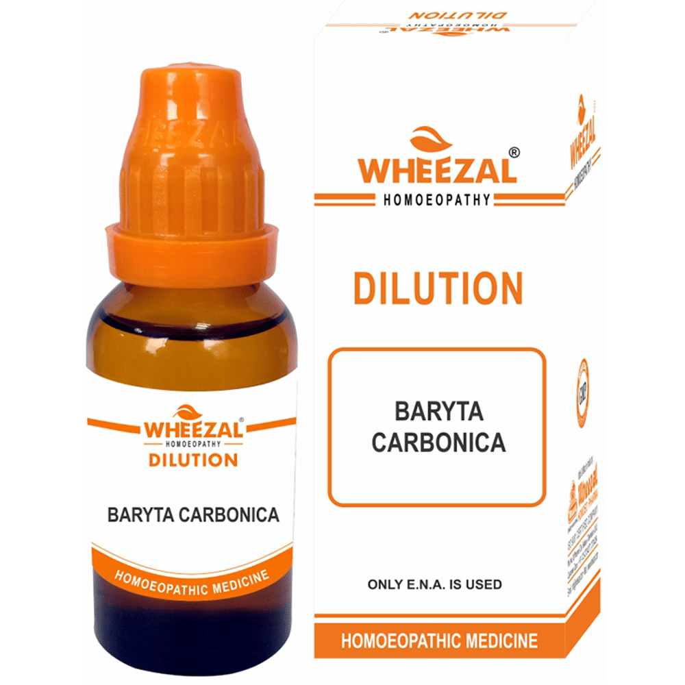 Wheezal Baryata Carbonica Dilution 50M bottle of 30 ml Dilution