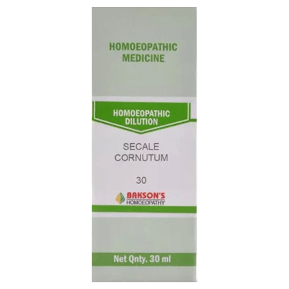 Bakson's Homeopathy Secale Cornutum Dilution 30 bottle of 30 ml Dilution