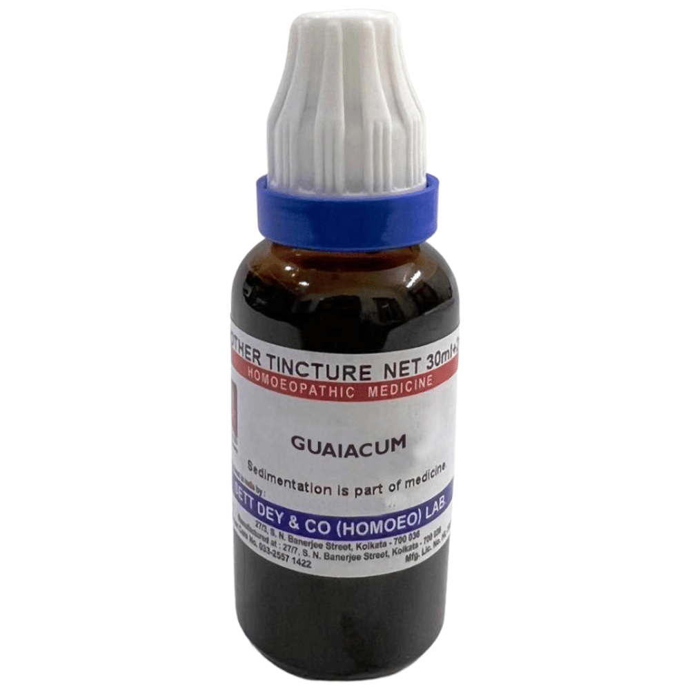 Sett Dey Guaiacum Mother Tincture Q bottle of 30 ml Mother Tincture