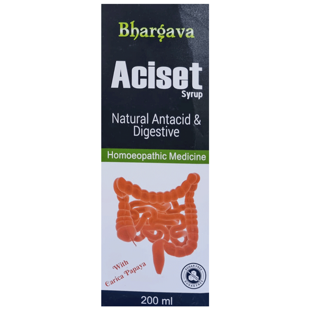 Bhargava Aciset Syrup bottle of 200 ml Syrup