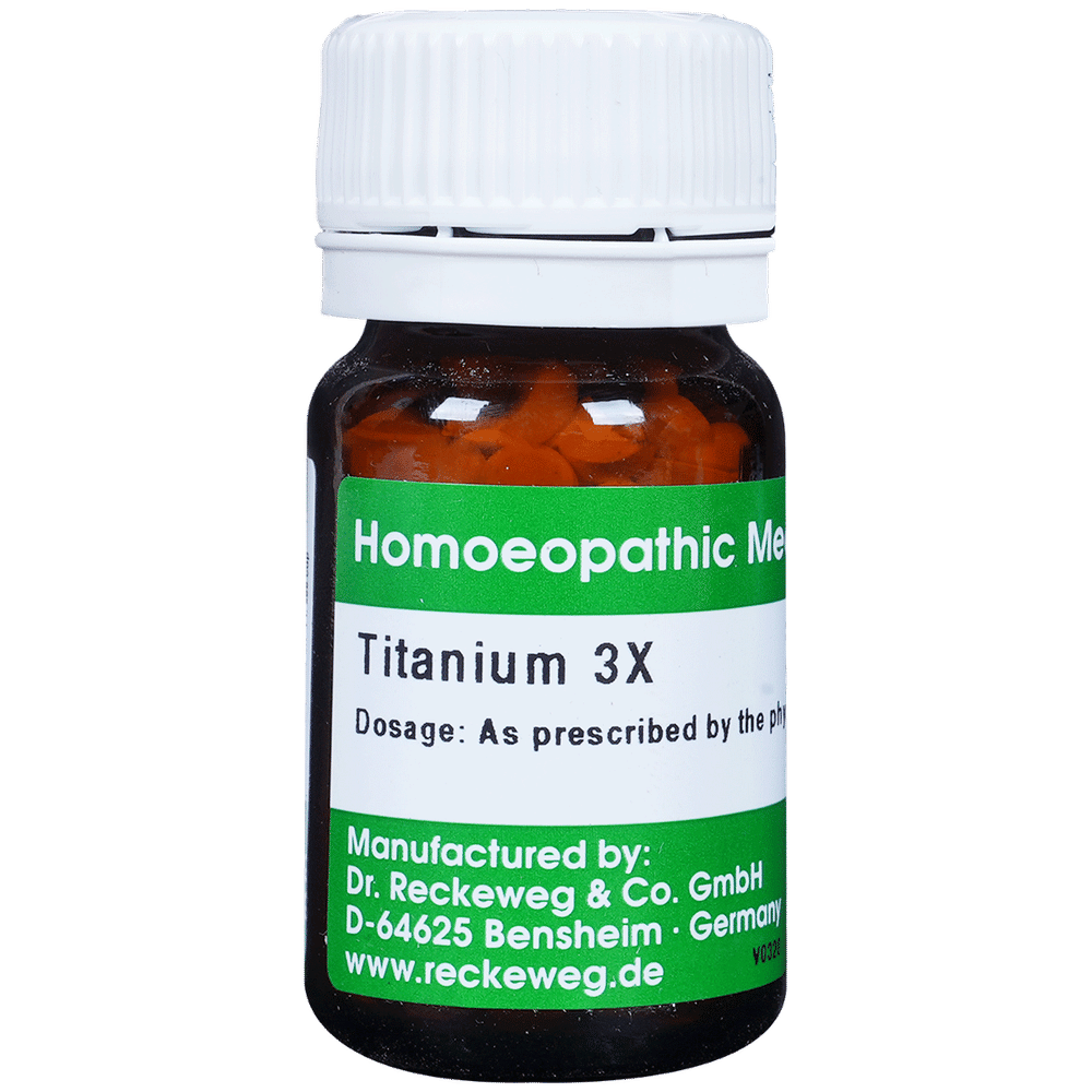 Dr. Reckeweg Titanium Trituration Tablet 3X bottle of 20 gm Trituration Tablet