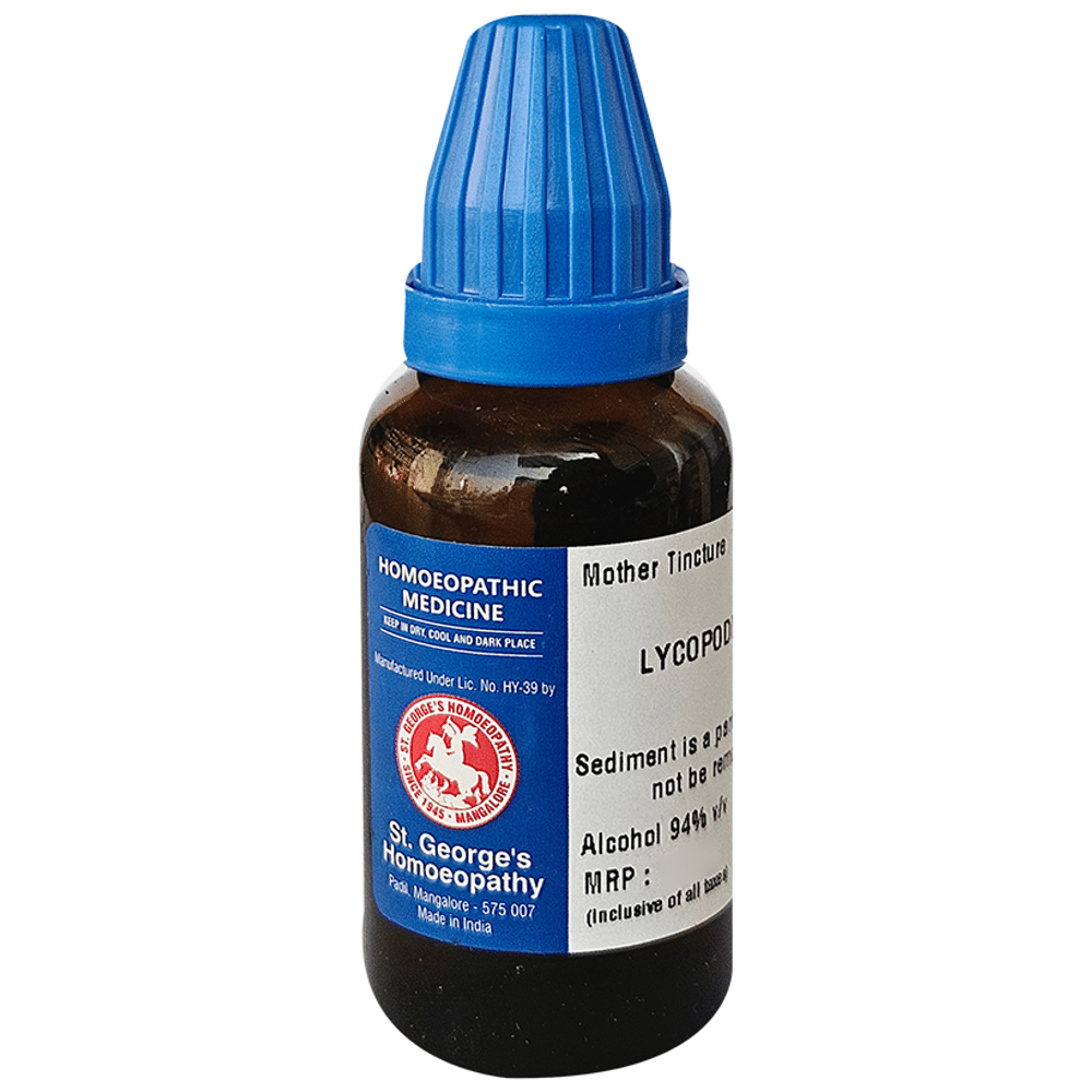 St. George’s Lycopodium Clavatum Q bottle of 30 ml Mother Tincture St. George’s Lycopodium Clavatum Q bottle of 30 ml Mother Tincture