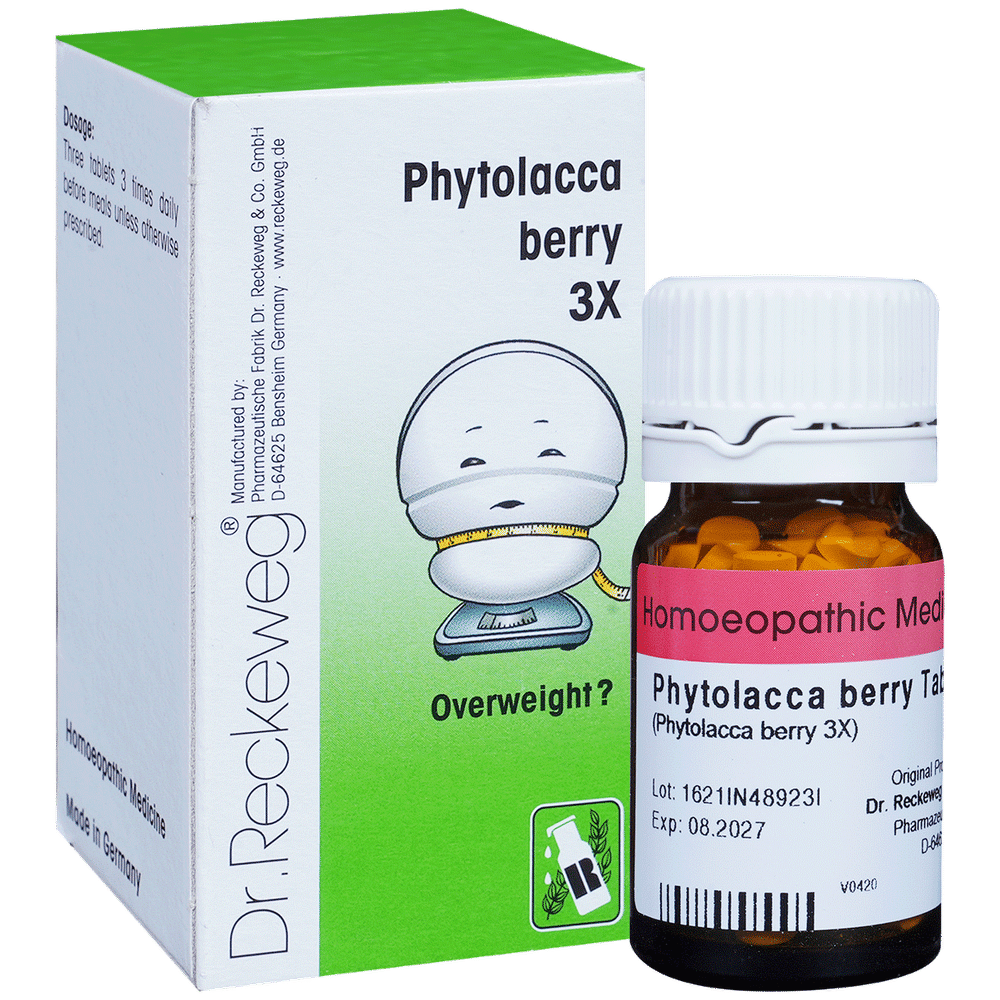 Dr. Reckeweg Phytolacca Berry Trituration Tablet 3X bottle of 20 gm Trituration Tablet
