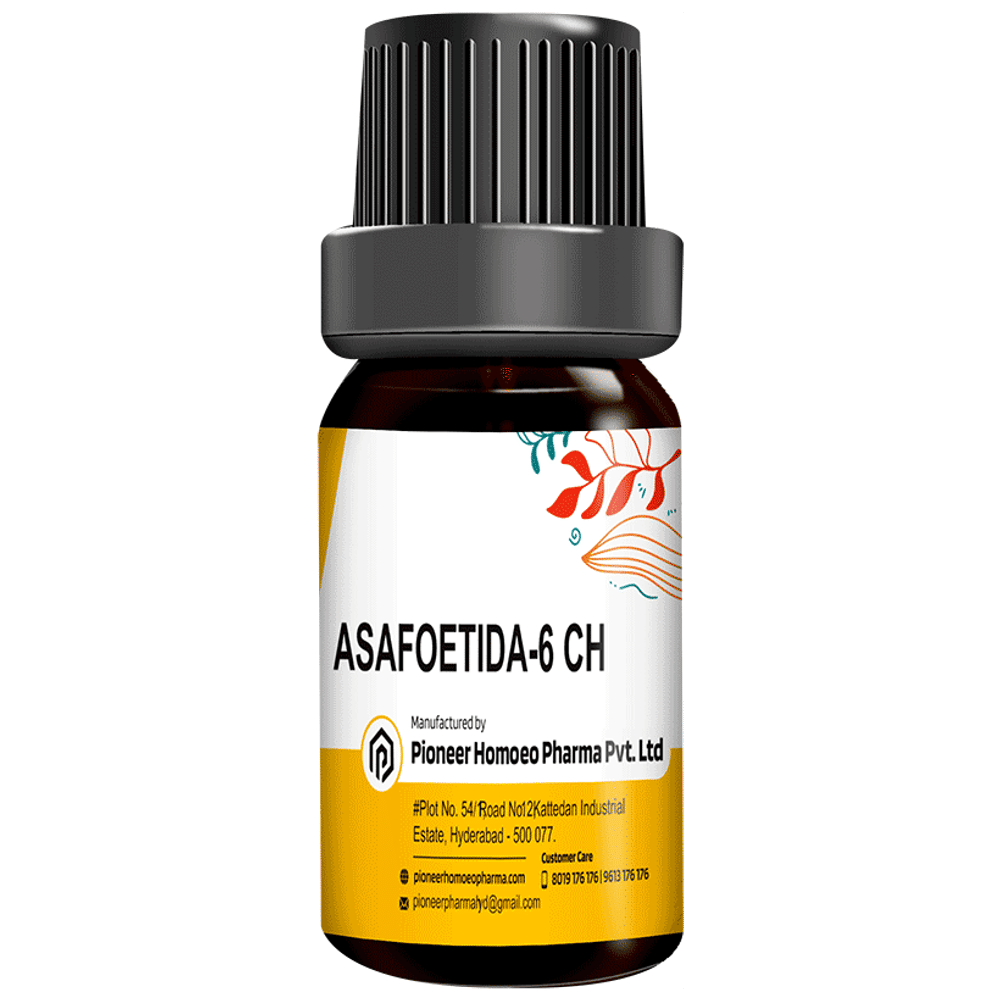 Pioneer Pharma Asafoetida Globules Pellets Multidose Pills 6 CH bottle of 150 tablets