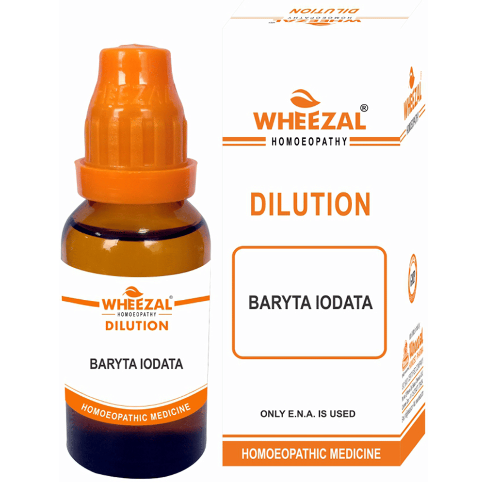 Wheezal Baryta Iodata Dilution 1M bottle of 30 ml Dilution