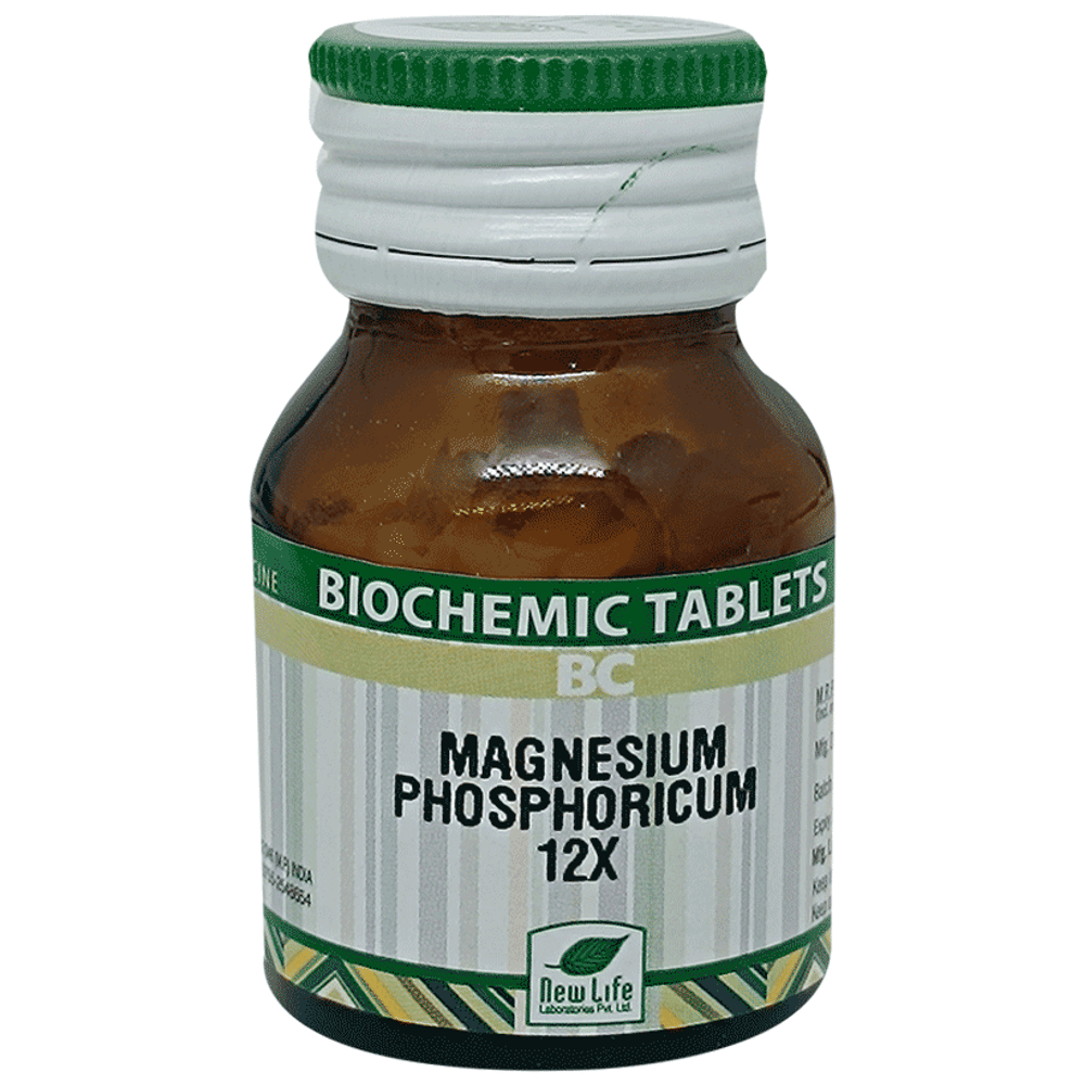 New Life Magnesium Phosphoricum Biochemic Tablet 12X bottle of 25 gm Biochemic Tablet