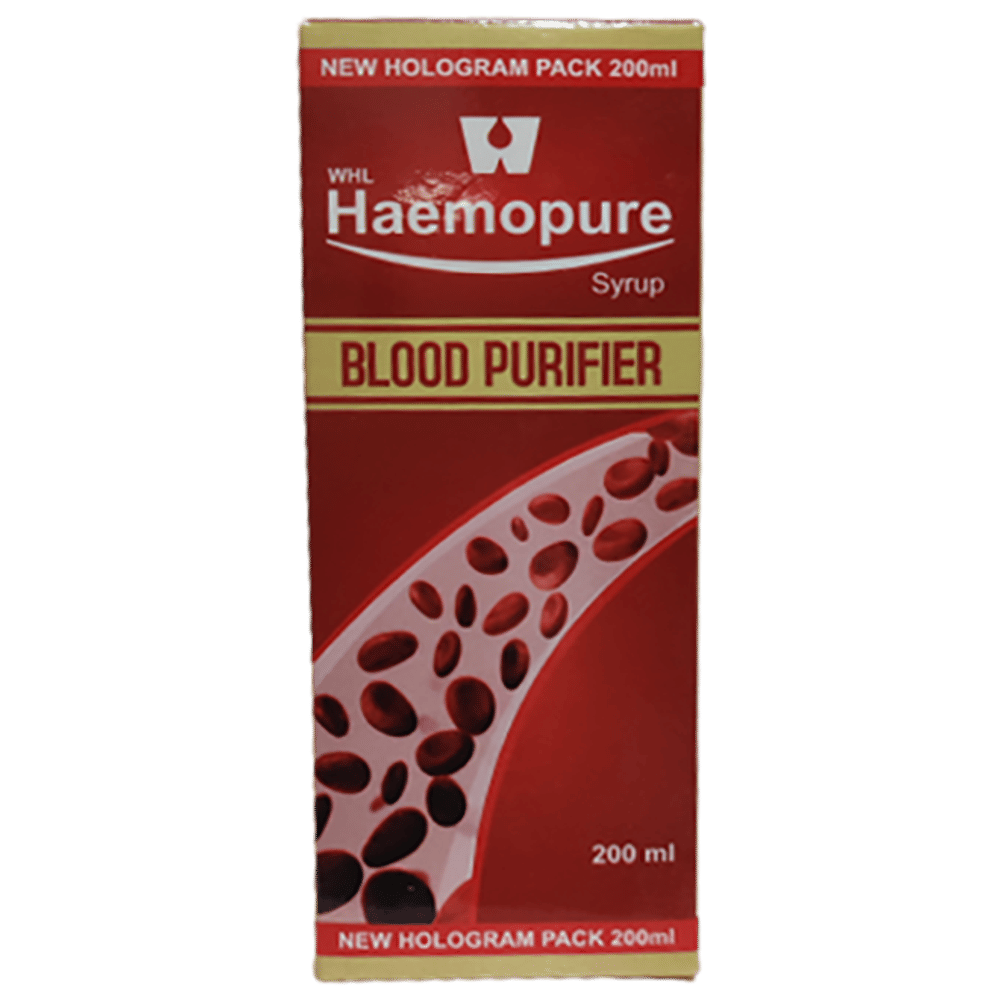 Dr. Wellmans WHL Haemopure Blood Purifier Syrup bottle of 200 ml Syrup