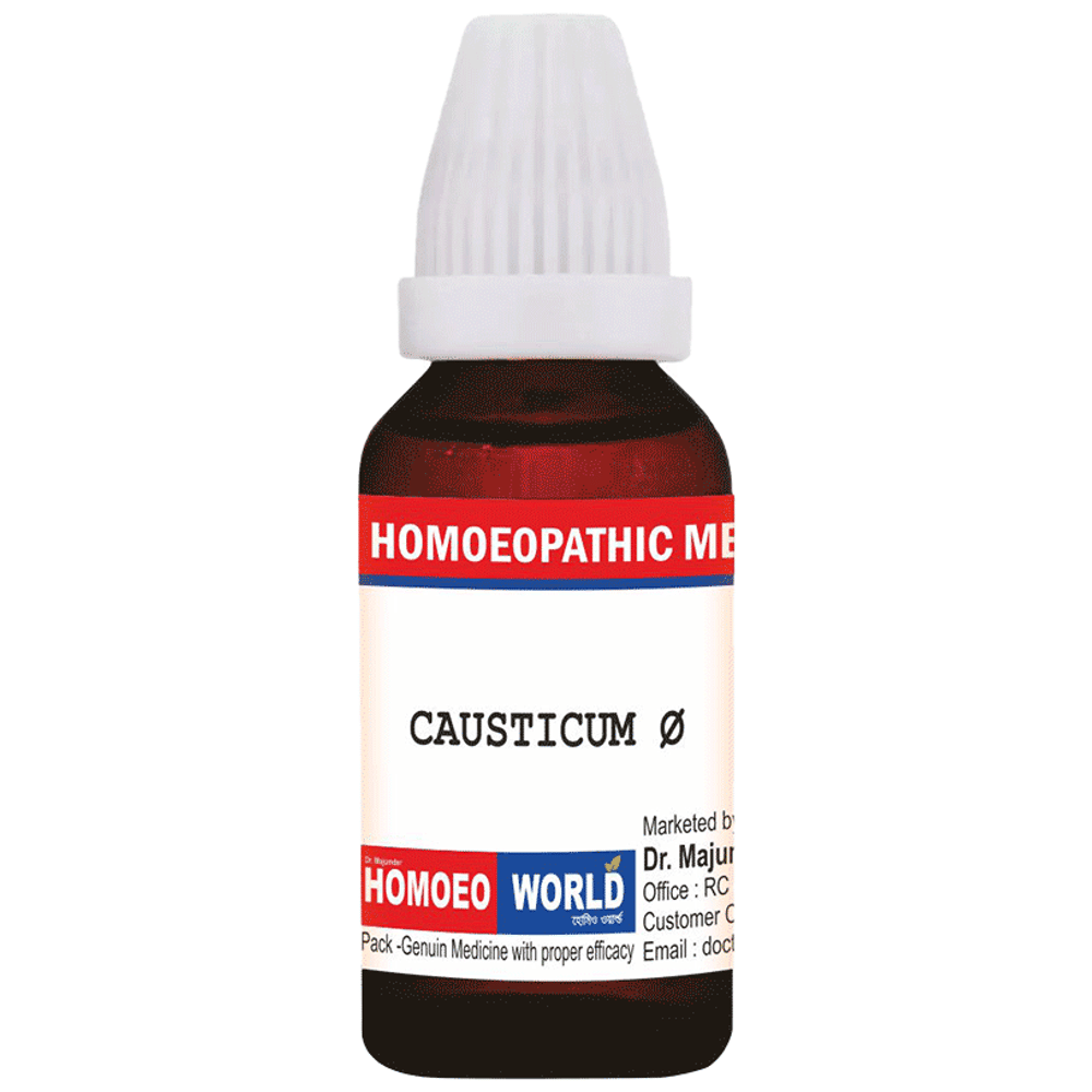 Dr. Majumder Homeo World Causticum Mother Tincture (30ml Each) Q box of 1 Bottle