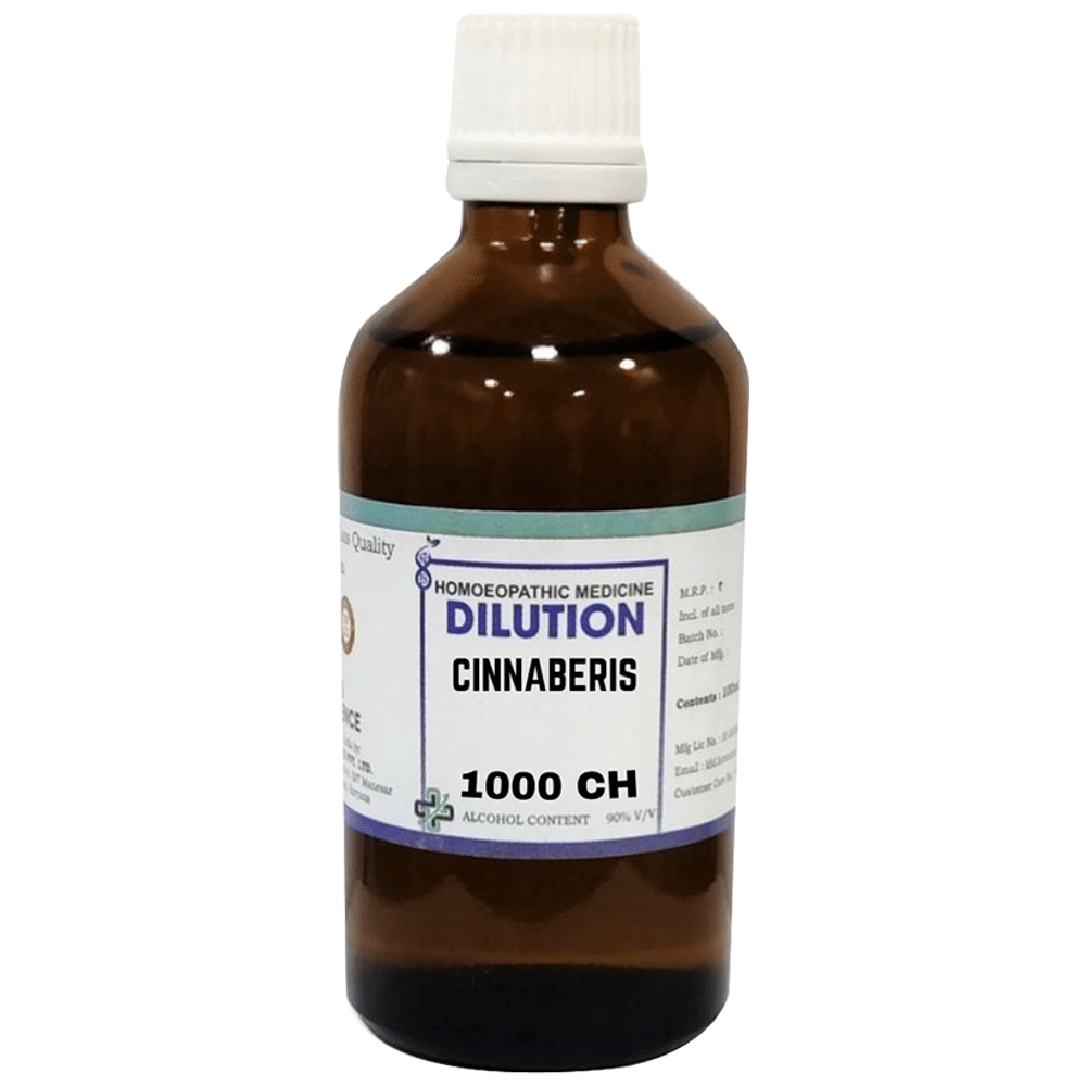 LDD Bioscience Cinnaberis Dilution 1000 CH bottle of 100 ml Dilution