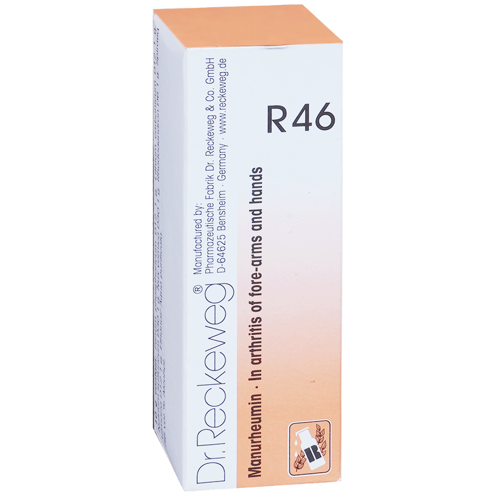 Dr. Reckeweg R46 Rheumatism Of Forearms And Hands Drop bottle of 22 ml Drop Dr. Reckeweg R46 Rheumatism Of Forearms And Hands Drop bottle of 22 ml Drop