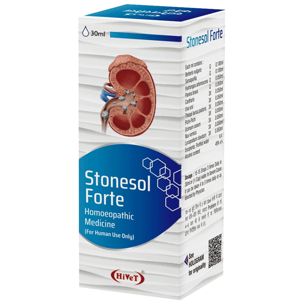 Hivet Stonesol Forte Drop bottle of 30 ml Drop