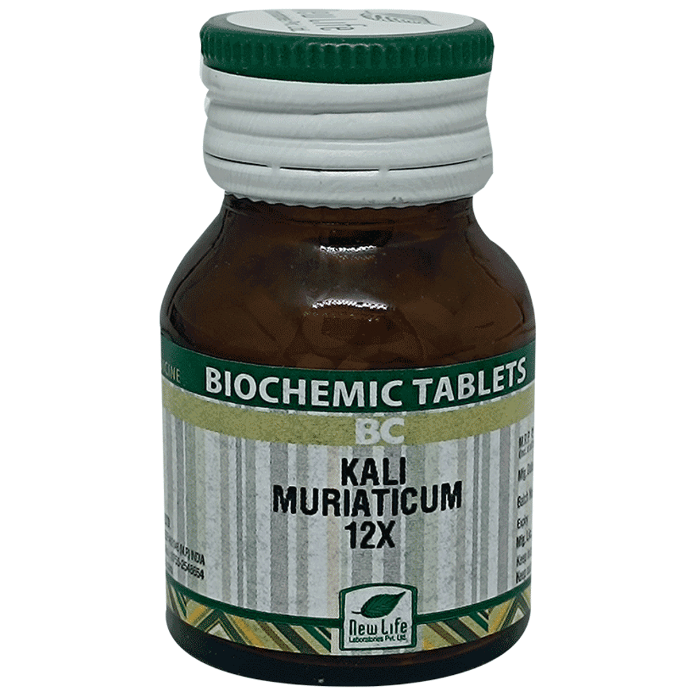 New Life Kali Muriaticum Biochemic Tablet 12X bottle of 25 gm Biochemic Tablet