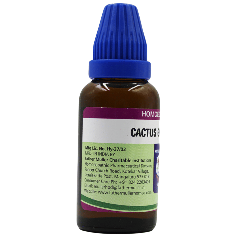 Father Muller Cactus Grandiflorus Drop Q bottle of 30 ml Drop
