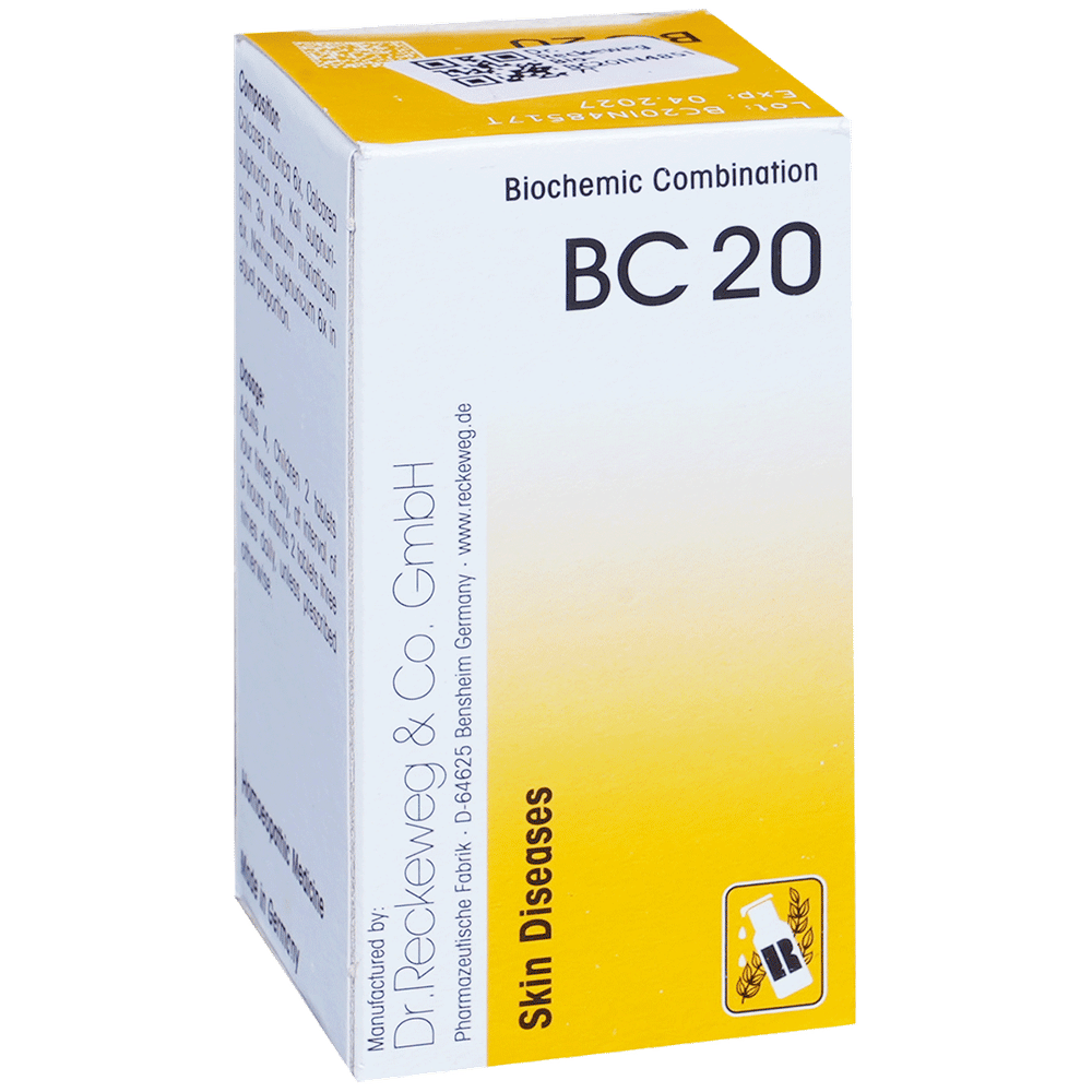 Dr. Reckeweg Bio-Combination 20 (BC 20) Tablet bottle of 20 gm Biocombination Tablet Dr. Reckeweg Bio-Combination 20 (BC 20) Tablet bottle of 20 gm Biocombination Tablet