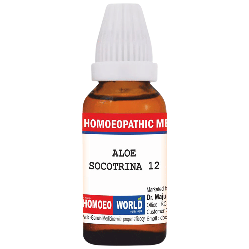 Dr. Majumder Homeo World Aloe Socotrina Dilution (30ml Each) 12 combo pack of 2 bottles