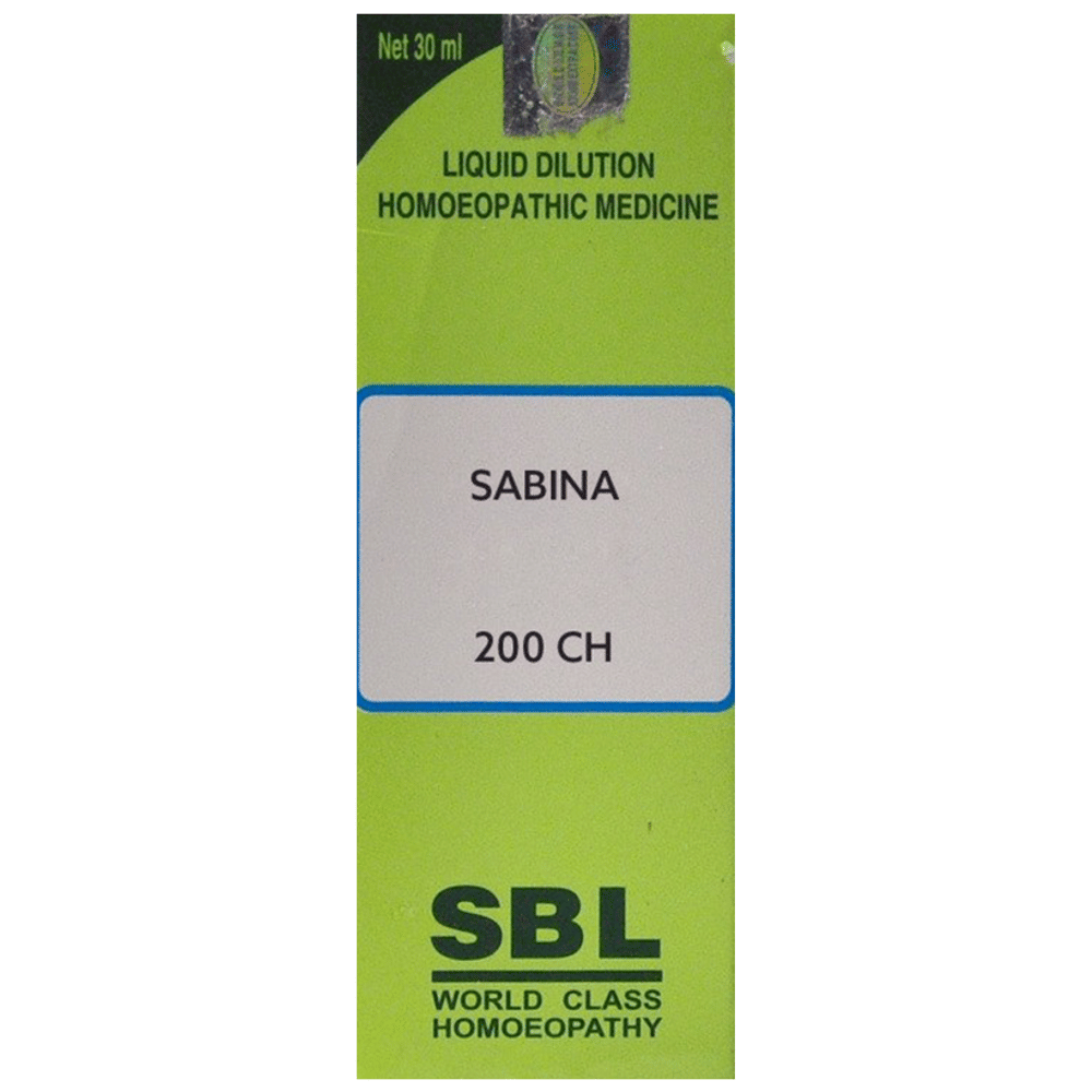 SBL Sabina Dilution 200 CH bottle of 30 ml Dilution