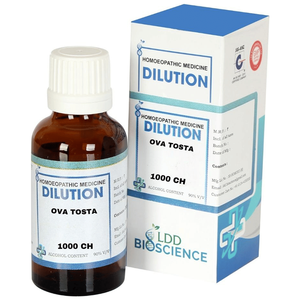 LDD Bioscience Ova Tosta Dilution 1000 CH bottle of 30 ml Dilution