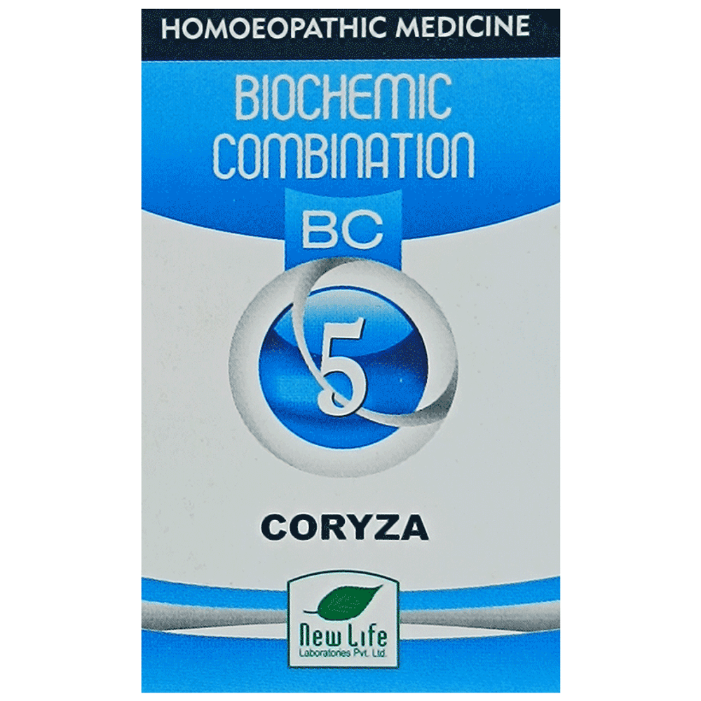 New Life Bio Combination No.5 Coryza bottle of 25 gm Biocombination Tablet