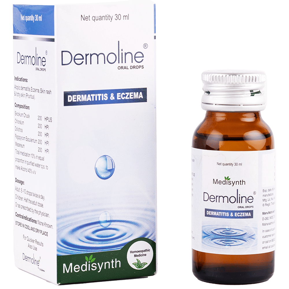 Medisynth Dermoline Oral Drop bottle of 30 ml Drop