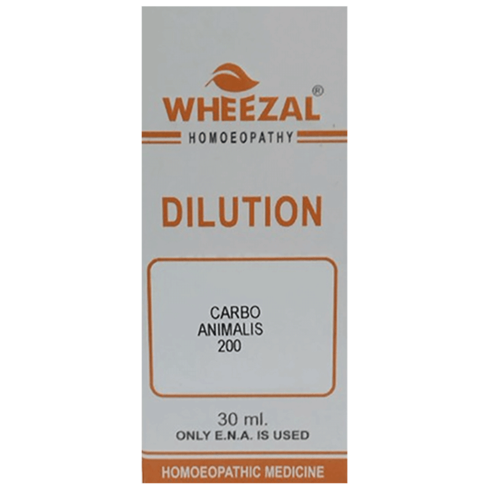 Wheezal Carbo Animalis Dilution 200 bottle of 30 ml Dilution