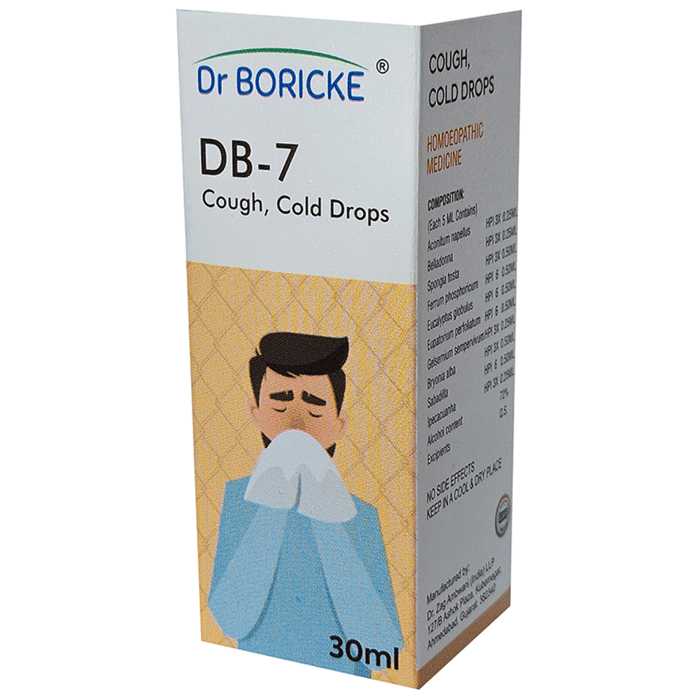 Dr Boricke DB 7 Cough, Cold Drop bottle of 30 ml Oral Drops
