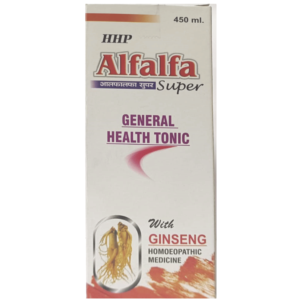 HHP Alfalfa Super General Health Tonic bottle of 450 ml Tonic