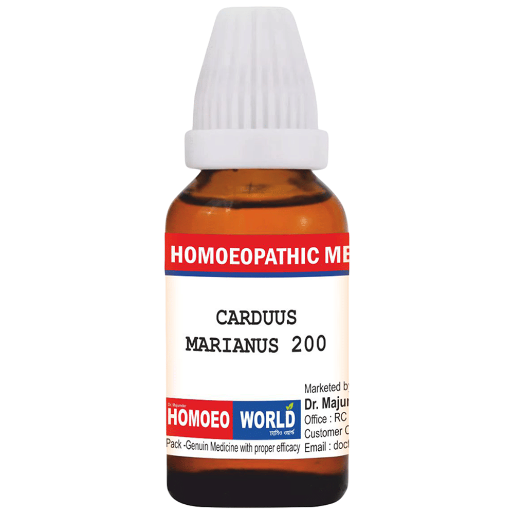 Dr. Majumder Homeo World Carduus Marianus Dilution (30ml Each) 200 CH combo pack of 2 bottles
