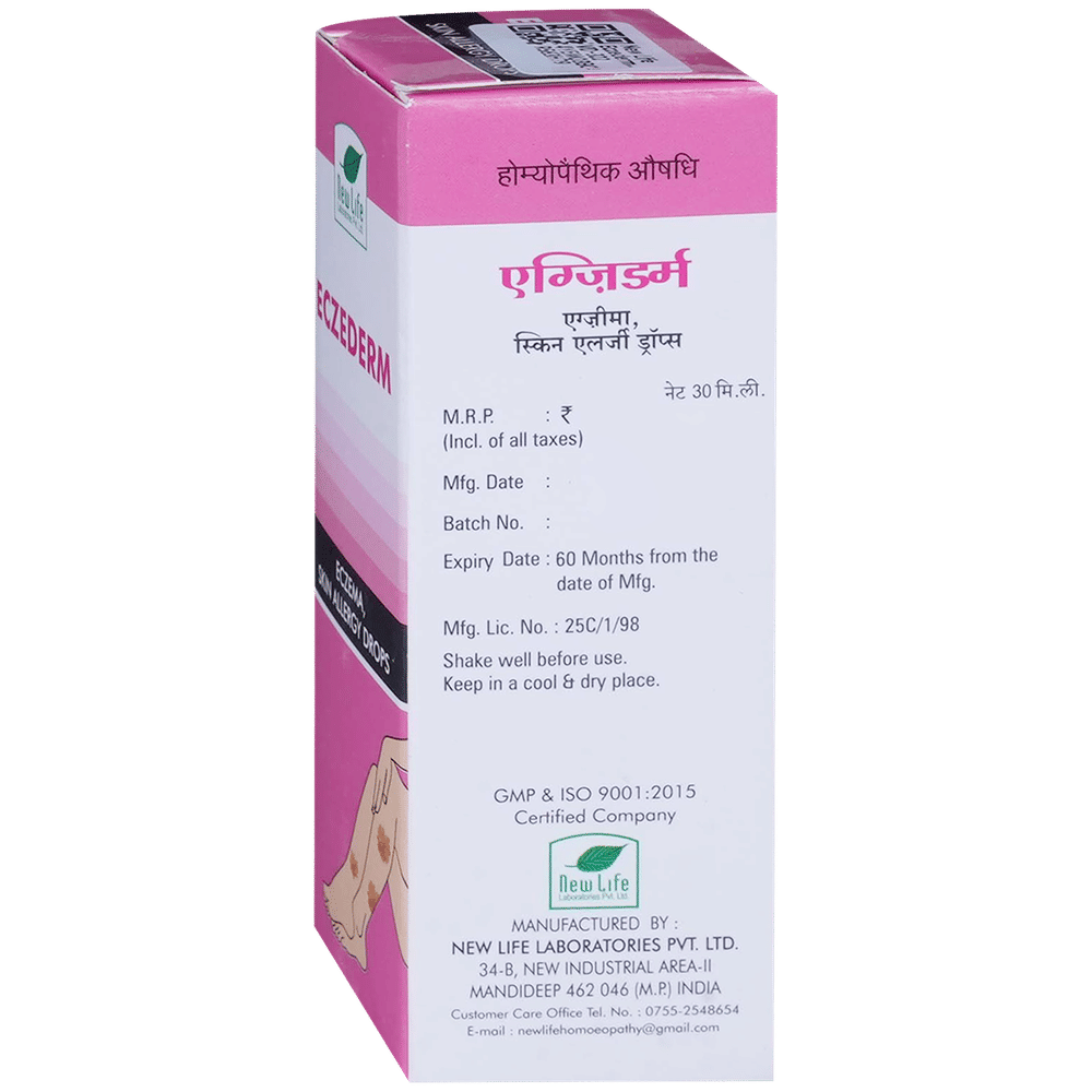 New Life Eczederm Drop bottle of 30 ml Drop New Life Eczederm Drop bottle of 30 ml Drop