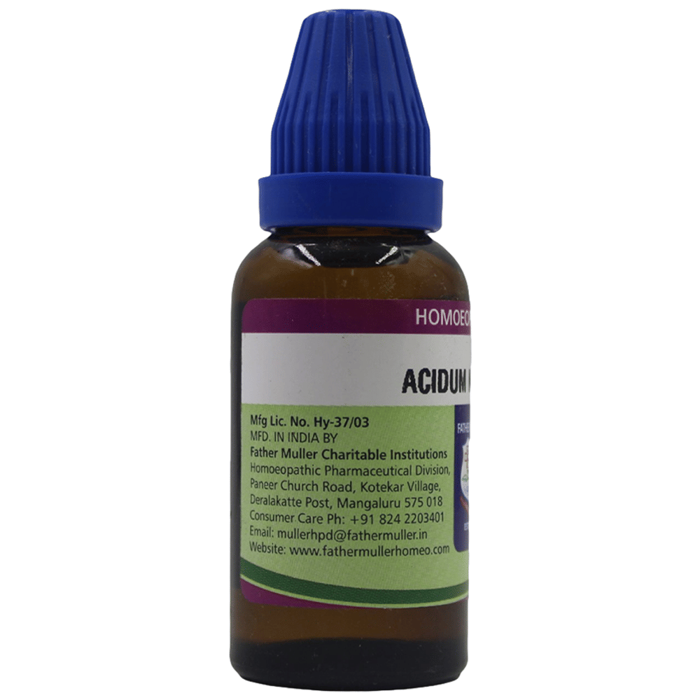 Father Muller Acidum Nitricum Q bottle of 30 ml Drop