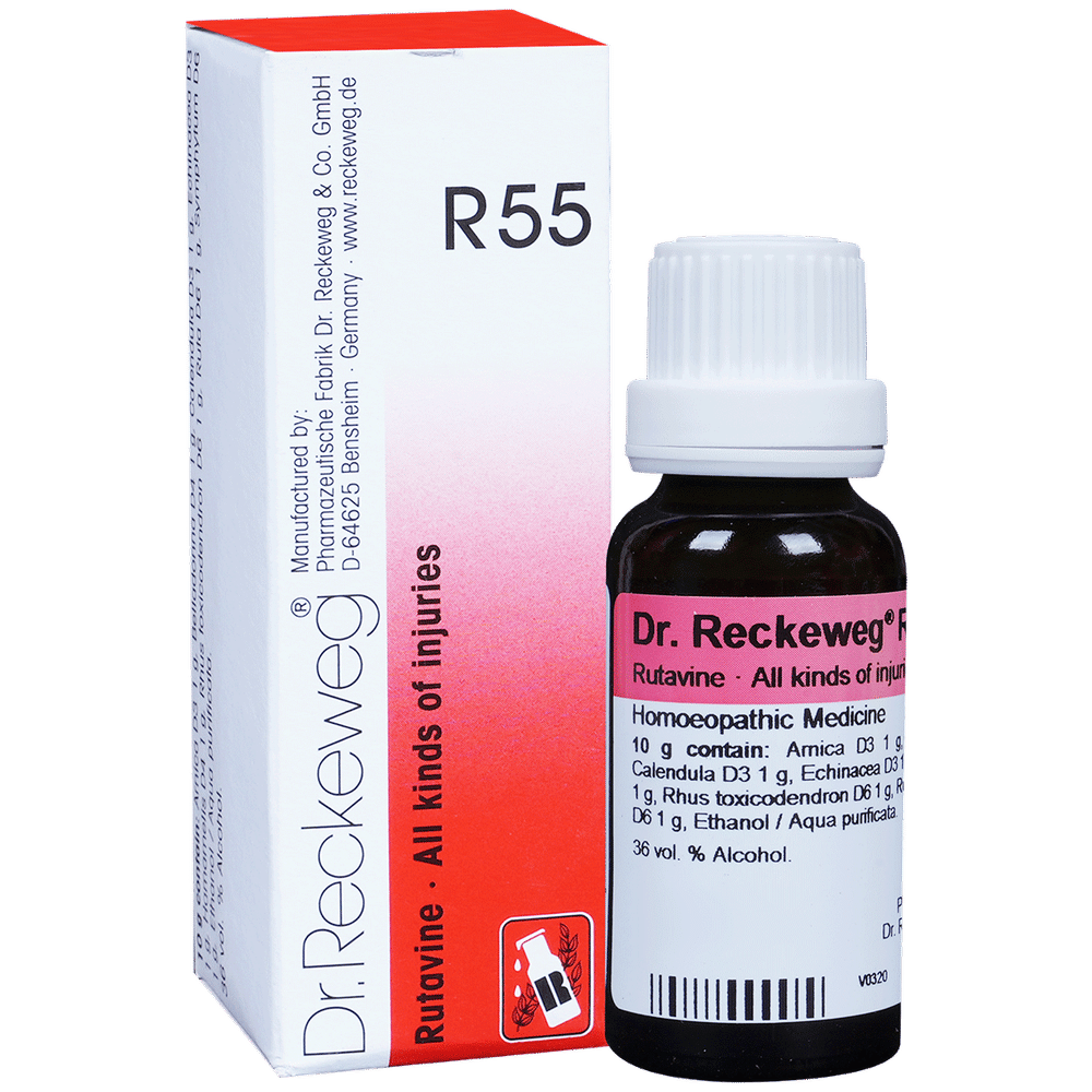 Dr. Reckeweg R55 All Kinds Of Injuries Drop bottle of 22 ml Drop