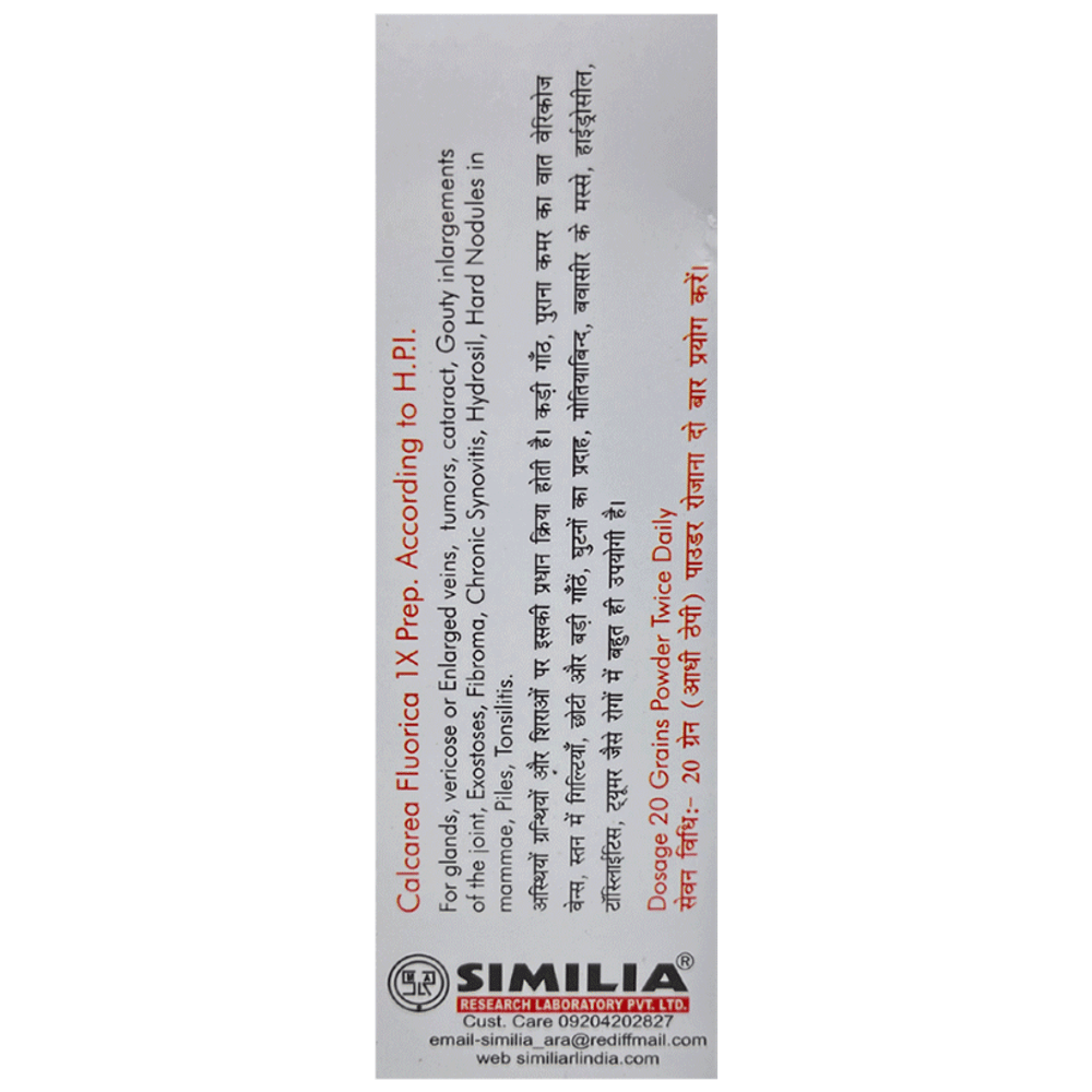 Similia Rlpl Calcarea Fluorica 1X bottle of 25 gm Powder