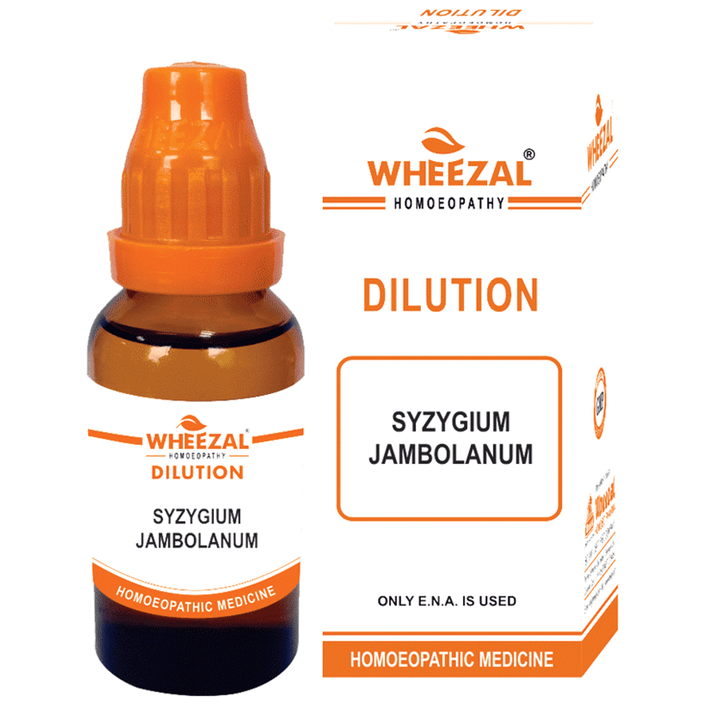 Wheezal Syzygium Jambolanum Dilution 1M bottle of 30 ml Dilution