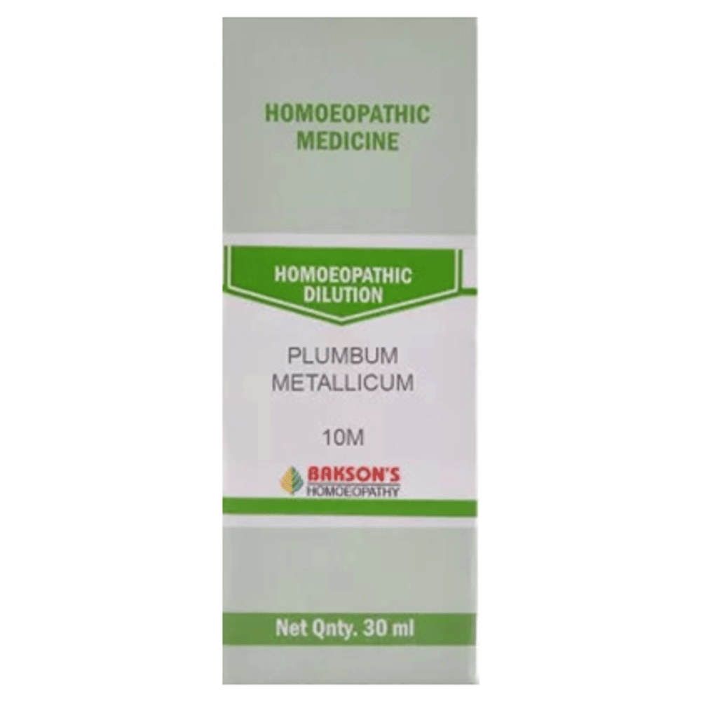Bakson's Homeopathy Plumbum Metallicum Dilution 10M bottle of 30 ml Dilution Bakson's Homeopathy Plumbum Metallicum Dilution 10M bottle of 30 ml Dilution