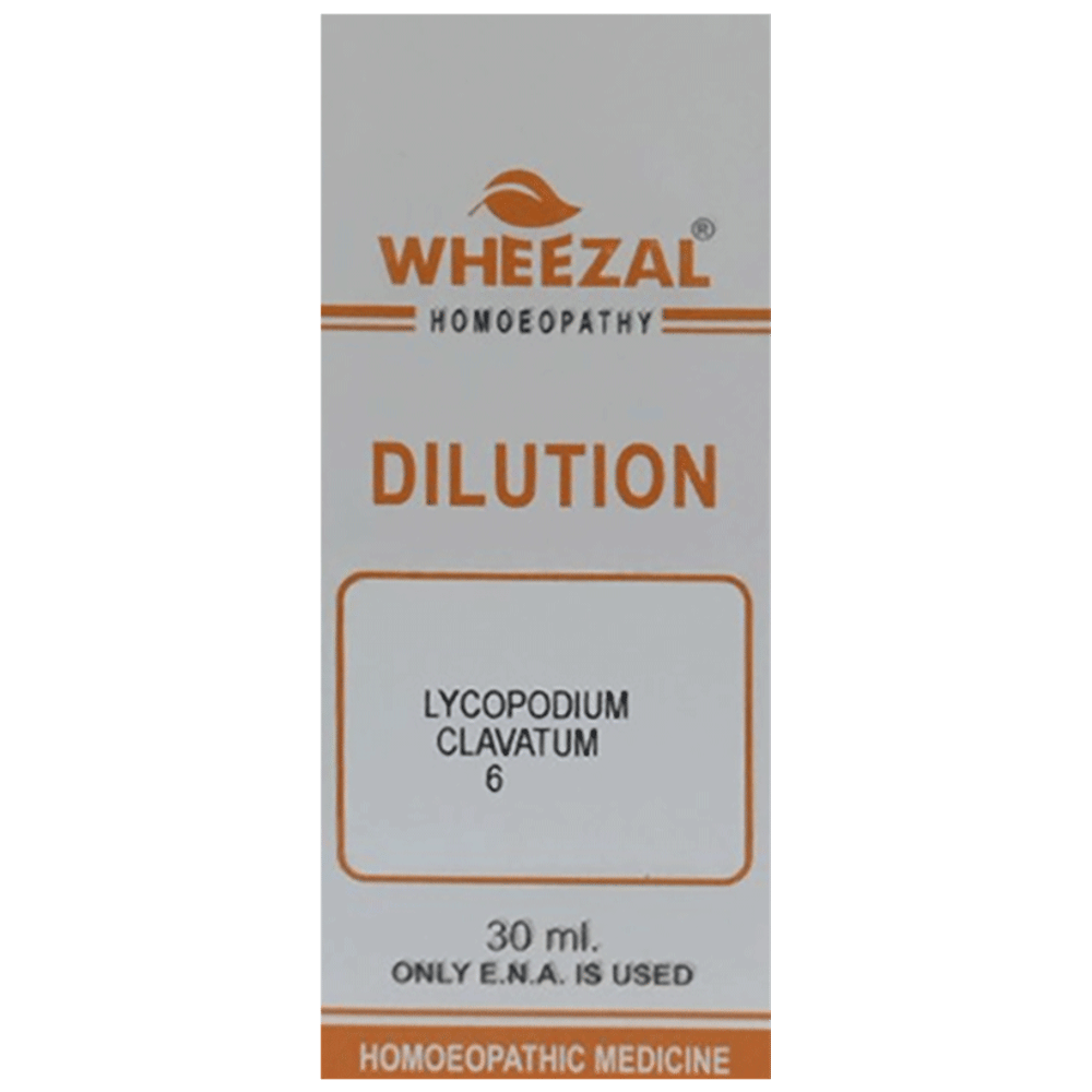 Wheezal Lycopodium C. Dilution 6 bottle of 30 ml Dilution