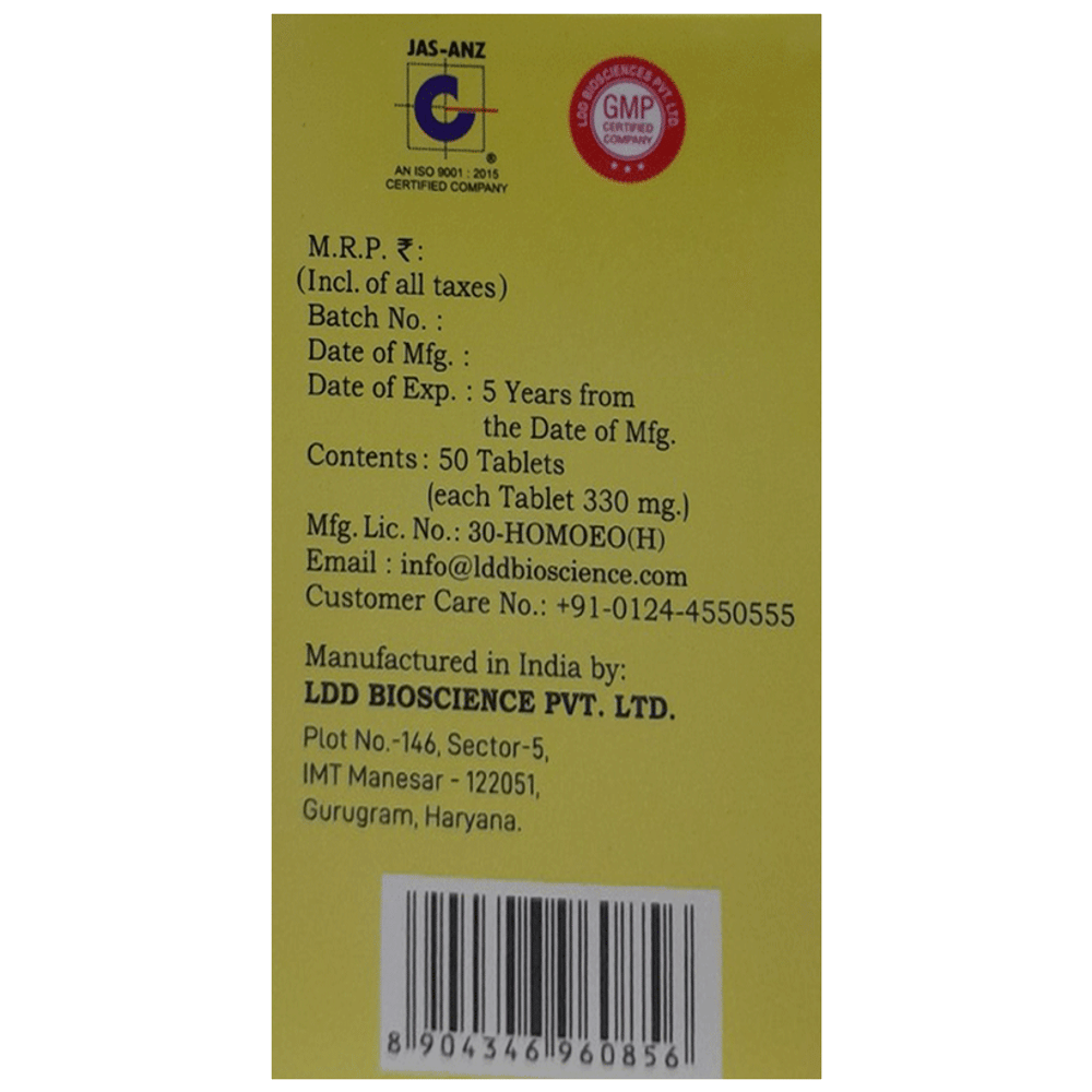 LDD Bioscience Yelo-Lax Tablet bottle of 50 tablets LDD Bioscience Yelo-Lax Tablet bottle of 50 tablets